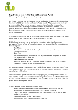 Press Release EILO Best Project Award 2017