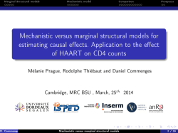 Mechanistic versus marginal structural models for estimating causal