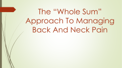 Pain management: The Pharmacological Approach