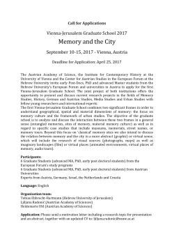 Memory and the City