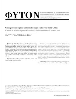Changes in soil organic carbon in the upper Heihe river basin, China