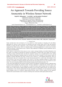 An Approach Towards Providing Source Anonymity in