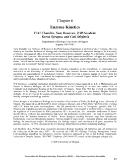 Enzyme Kinetics - Association for Biology Laboratory Education