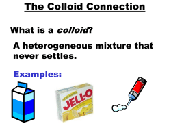 The Colloid Connection
