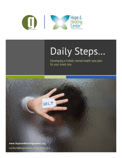 Daily Steps&hellip; - Mental Health Gateway