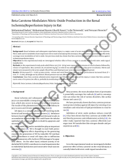 Beta Carotene Modulates Nitric Oxide Production in