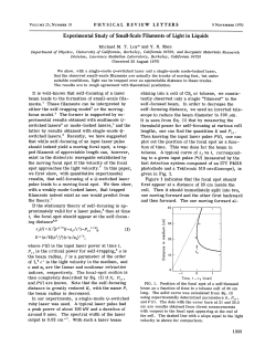 Experimental Study of Small-Scale Filaments of Light in Liquids