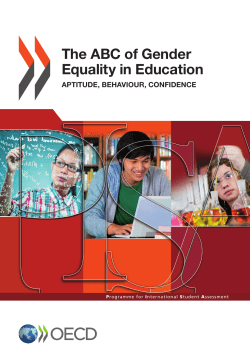 The ABC of Gender Equality in Education: Aptitude, Behaviour