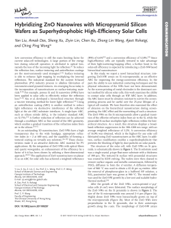Hybridizing ZnO Nanowires with Micropyramid
