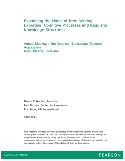 Expanding the Model of Item-Writing Expertise: Cognitive Processes