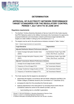 Determination Approval Target Standards 2014-19