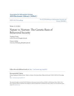 Nature vs. Nurture: The Genetic Basis of