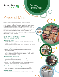 Revised SBE Restaurant Sheet.indd