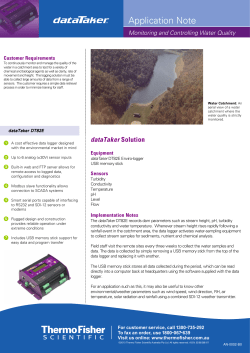 Controlling Water Quality