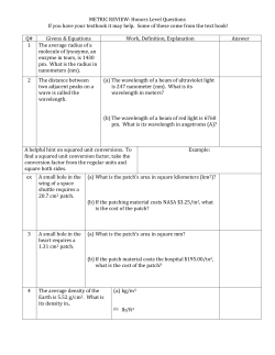 METRIC-REVIEW-Unit-1-Honors-Med-Chem