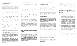 Guide to Safe Drinking Water  - Service NL