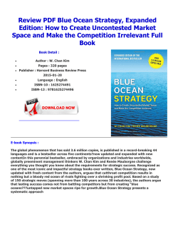 Review PDF Blue Ocean Strategy, Expanded Edition: How to Create