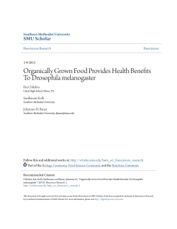 Organically Grown Food Provides Health Benefits To