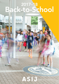 Back to School - The American School in Japan