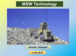 Mechanical Biological Treatment (MBT)