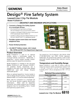 6810: Desigo FCI2020-U1 module