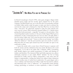 New Media Play and the Permeable Self