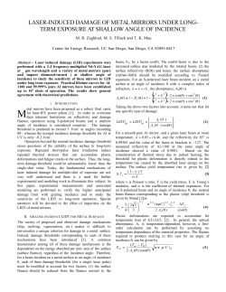 LASER-INDUCED DAMAGE OF METAL MIRRORS UNDER LONG
