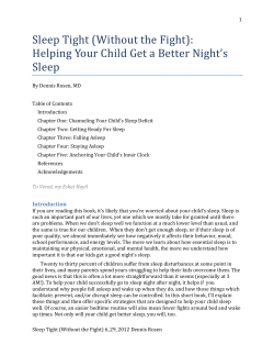 Sleep Tight (Without the Fight): Helping Your Child Get a Better