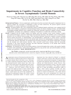 Impairments in Cognitive Function and Brain