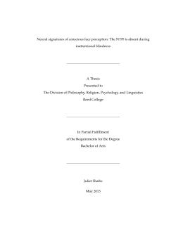 Neural signatures of conscious face perception: The