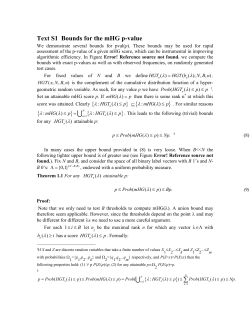 Text S1 Bounds for the mHG p-value