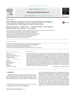 Drift diffusion model of reward and punishment learning in