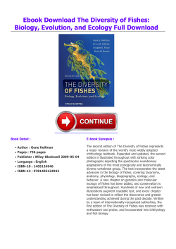 Ebook The Diversity of Fishes: Biology