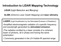Light Detection and Ranging