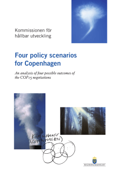 Rapport: Four policy scenarios for Copenhagen