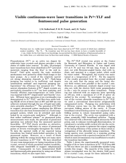 Visible continuous-wave laser transitions in Pr3+:YLF and