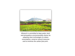 Monarch is committed to keep water, land and atmosphere