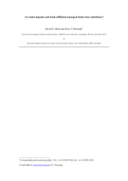 Are bank deposits and bank-affiliated managed funds close