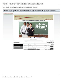 How Do I Register for a South Dakota Education