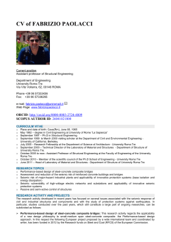 Scheda corso - Dipartimento di Ingegneria