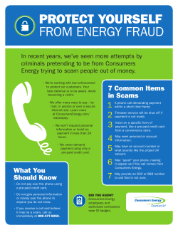 to Protect Yourself from Energy Fraud