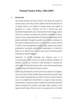 National Nuclear Policy , 2064 E