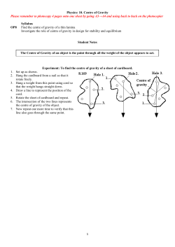 10. Centre of gravity