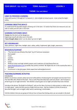 Autumn LESSON - Wiltshire Healthy Schools