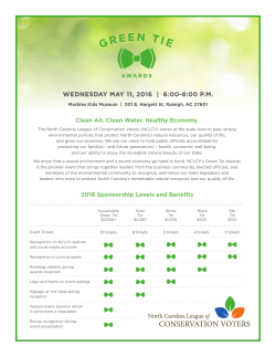 Green Tie Sponsorship.indd - North Carolina League of
