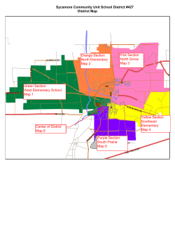 Sycamore Community Unit School District #427 District Map Green