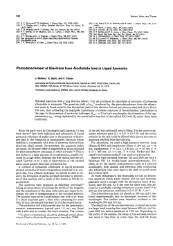 Photodetachment of Electrons from Alcoholate Ions in Liquid Ammonia