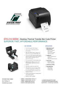 STD-210 - SYSTEM PRINT