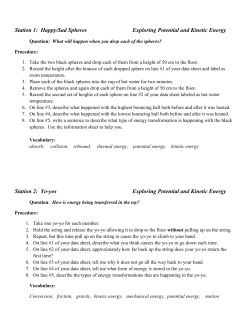 Station 6: What Was Happening? Radiometer: Radiant Energy into