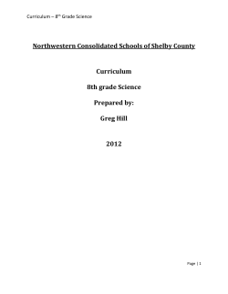 Unit 3 &ndash; Energy in the Earth System